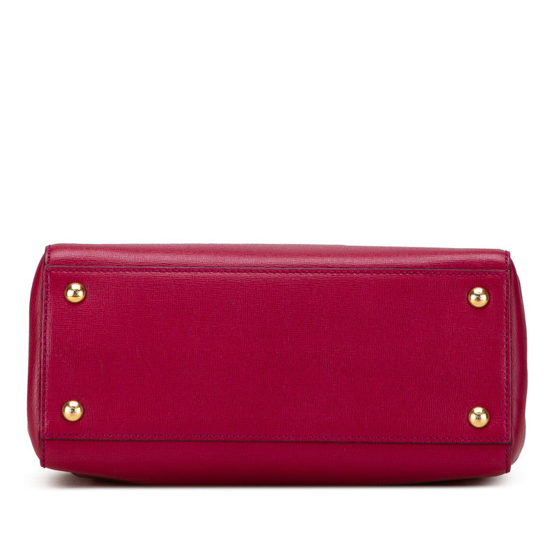Fendi Luxury Leather Red Handbag Style 43