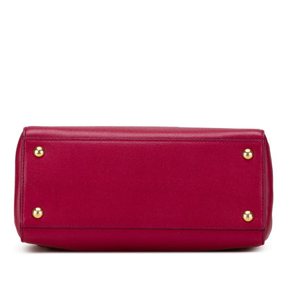 Fendi Luxury Leather Red Handbag Style 43