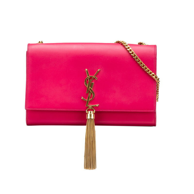 Saint Laurent Kate Leather Red Shoulder Bag Style 2