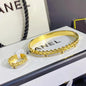 Diamond inlaid women's color fast bracelet bracelet