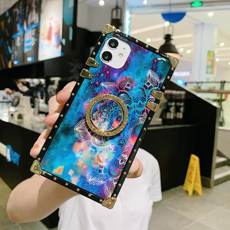 Starry sky flower square phone case - LVCASE