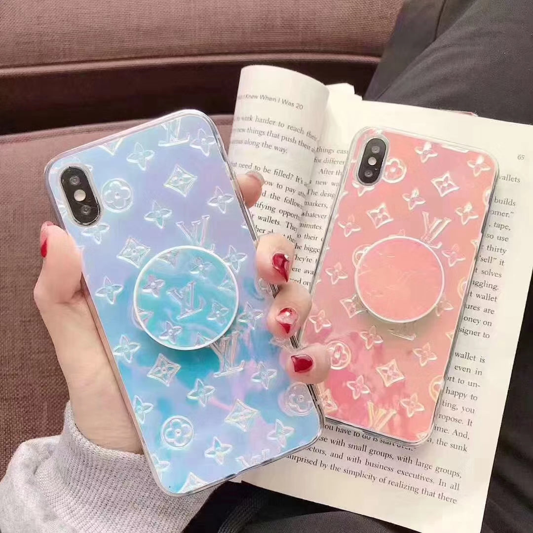 Laser phone case with the same bracket