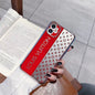 Red letter electroplating phone case