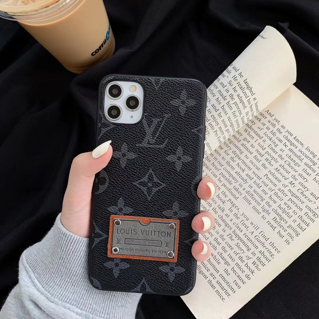 Vintage leather phone case
