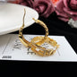 Gold earrings