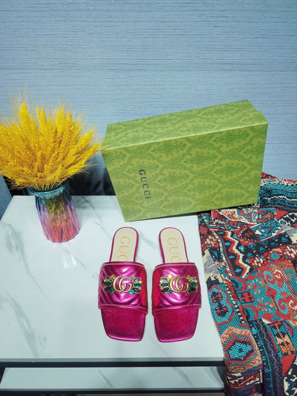 2023 GG flat sandals - S11