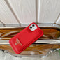 Simple leather phone case