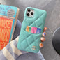 Luxury leather card pocket phone case