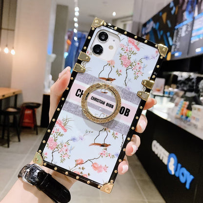 Retro pattern square phone case for iphone