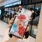 Fashion flowers square phone case for iphone