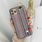 Retro Check Wristband Phone Case for Samsung
