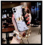 Mirror pearl bracelet phone case For iphone