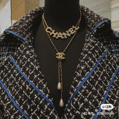 Sheepskin Necklace neck chain pearl chain