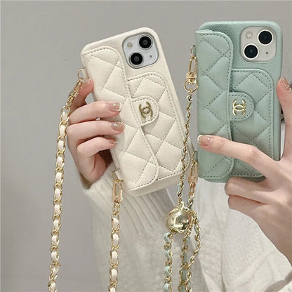 Luxur body cross leather phone case for iphone