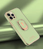Electroplating bear Bracket phone case