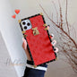 Vintage embossed square phone case
