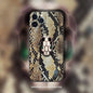 Fashion snake pattern leather phone case