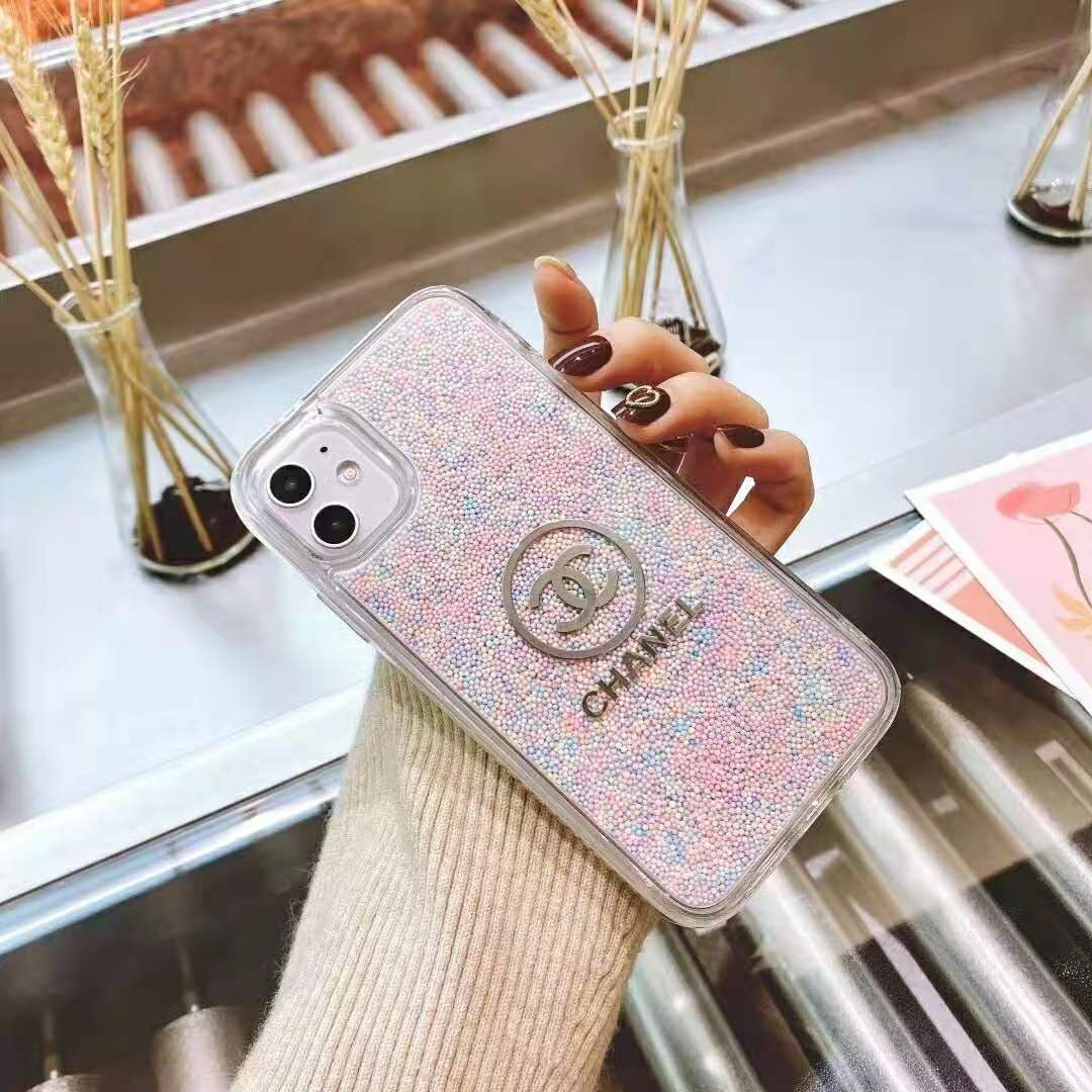 Colorful beads soft phone case