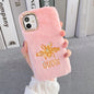 Rhinestone Bee Plush Phone Case