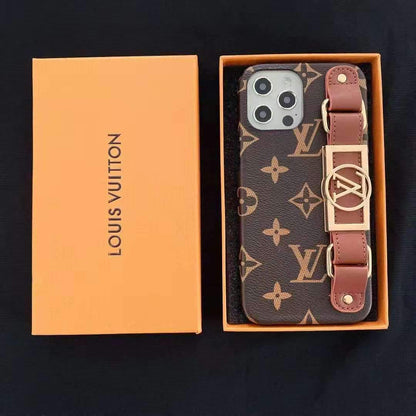 Vintage letter wrist phone case For iphone