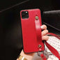 Leather wristband lanyard phone case