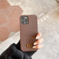Fashion woven leather phone case