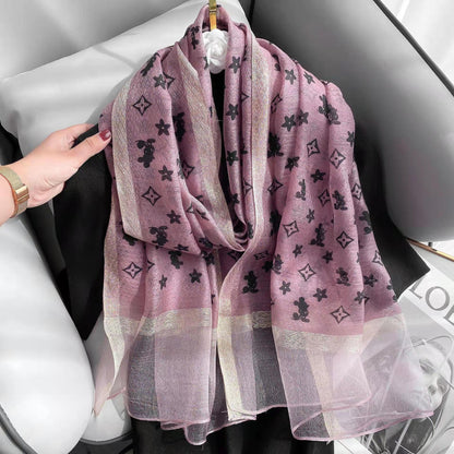 New Fashion Silk Wool Blended All-match Shawl Scarf