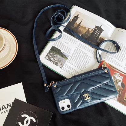 Luxurious Leather Card bag phone Case - LVCASE