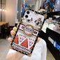 Retro pattern square phone case for iphone