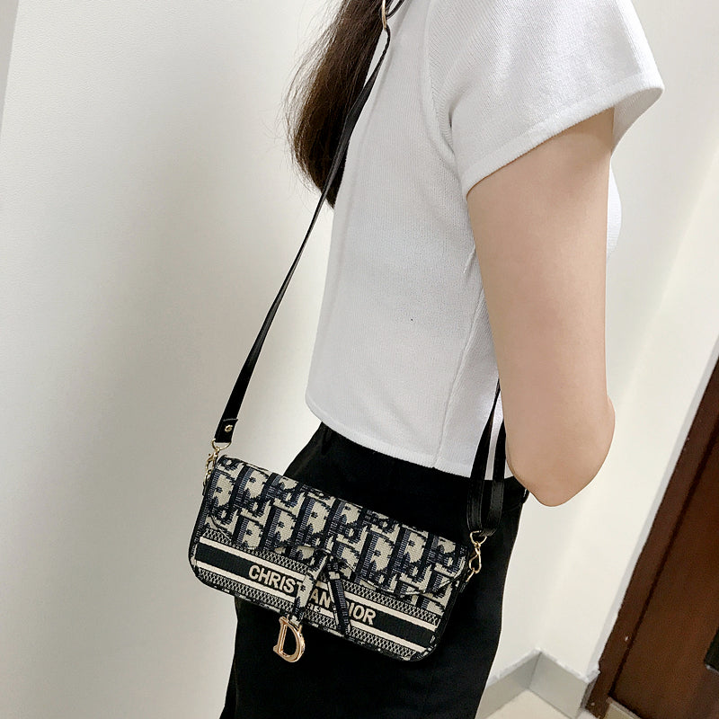 Embroidered mobile phone coin purse