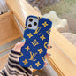 Bronzing pattern leather phone case