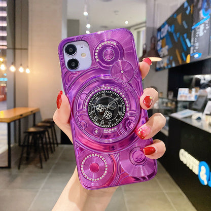 Clock diamond phone case