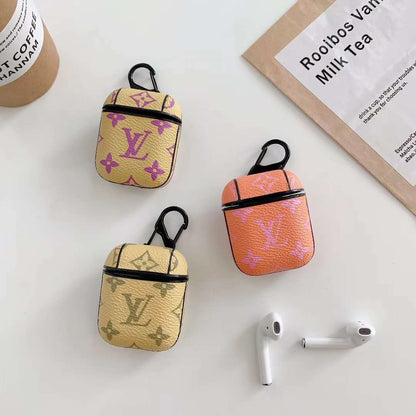 Fashion gradient leather Airpods case