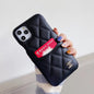 Luxury leather card pocket phone case