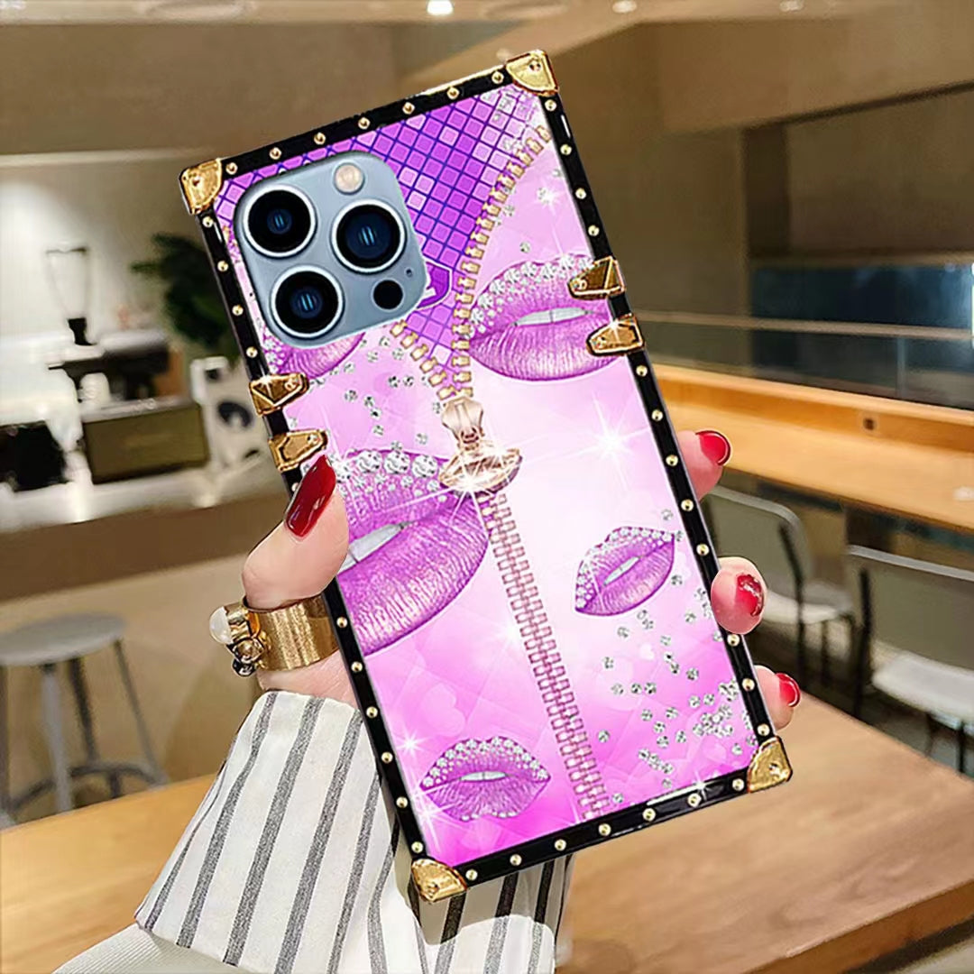 Luxury Diamond Square Phone Case for iPhone