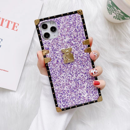 Fashion color beads square phone case for iphone