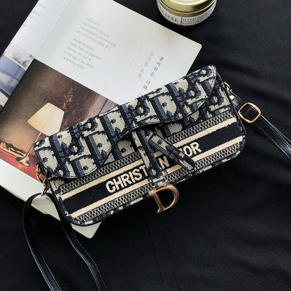 Embroidered mobile phone coin purse