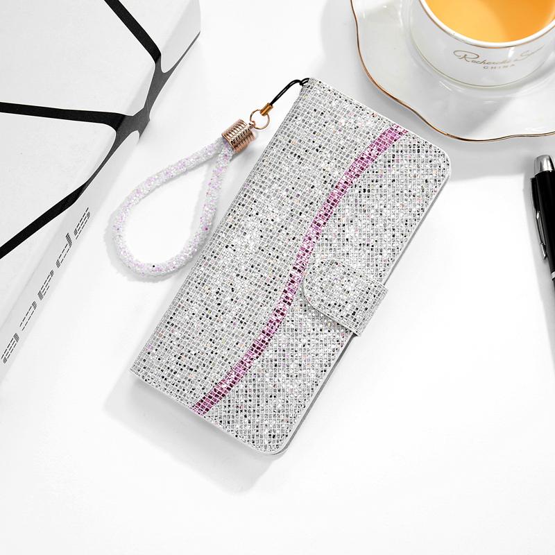 Shiny wallet crystal wrist phone case - LVCASE
