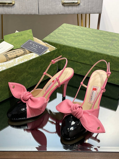 2023 GG Bow High Heel Sandals - S1
