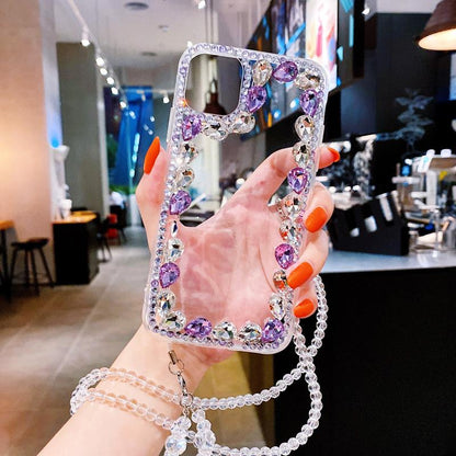 Luxurious Diamond Transparent Back Cover - LVCASE