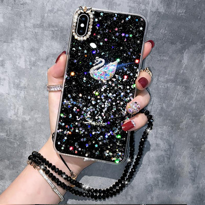 Fashion Swan Diamond Case - LVCASE