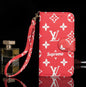 Retro flower wallet phone case for Samsung