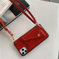 Leather Wallet Lanyard Phone Case - LVCASE