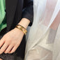 Diamond inlaid women's color fast bracelet bracelet