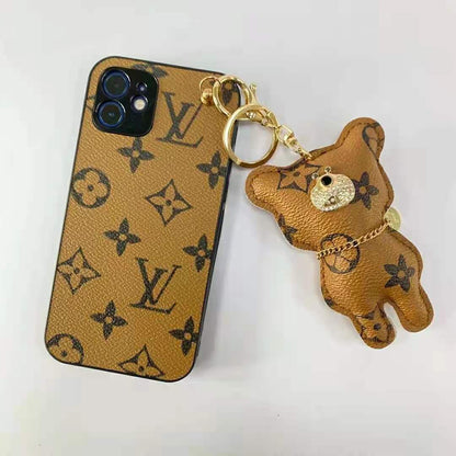 Cute bear hanging phone case