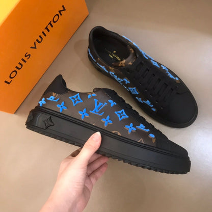 L V - Neeon Sneakers (Blue) (Mens & Womens)