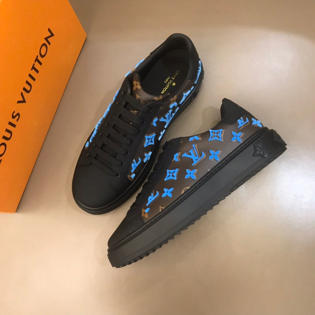 L V - Neeon Sneakers (Blue) (Mens & Womens)