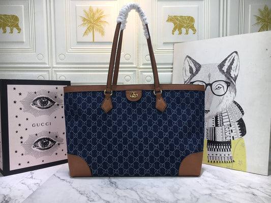Denim 38*28*14cm handbag