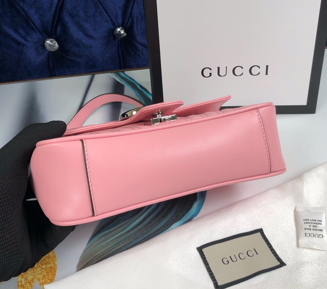 G pink 22cm women handbag