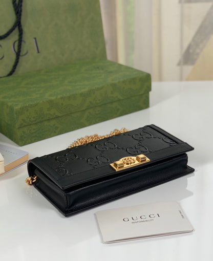G u c c i black W19 H10 D4cm